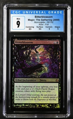 BITTERBLOSSOM Morningtide Foil Rare CGC 9 MTG [Nostalgium] - Image 1 of 2