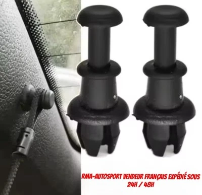 RMA 2x Clips Fixation Plage Arrière Corde Coffre pour VW Golf Polo Tiguan Audi Seat