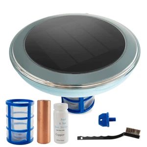 Solar Powered Pool Ionizer Kills Algae Less Chlorine Above Ground & In-Ground - Picture 1 of 6