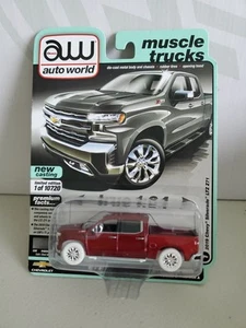 Auto World Premium Series Release 5 A 2019 Chevy Silverado Z71 Ultra Red Chase - Picture 1 of 7