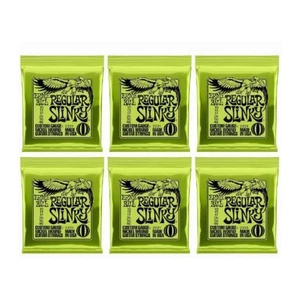 2221 Ernie Ball Regular Slinky 10-46 Nickel Wound Electric Guitar Strings 6 SETS - Picture 1 of 4