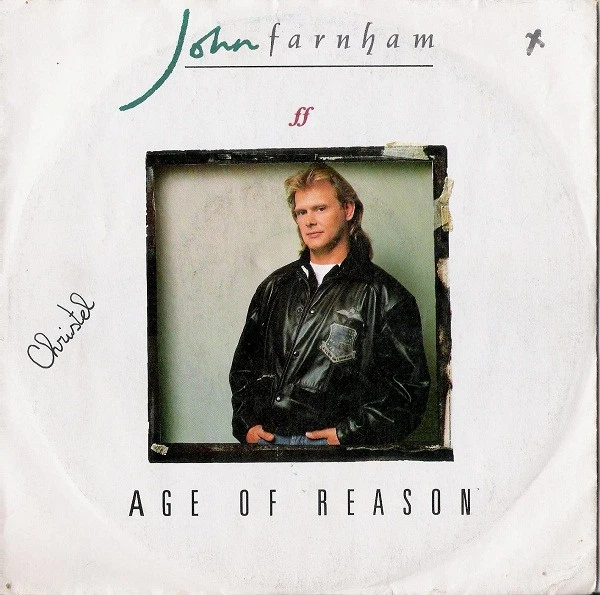 John Farnham - Age Of Reason - Used Vinyl Record 7 - V5826z Foto 1 de 1