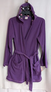 SO Girl's (Kids) Med Purple Microfleece Pockets Hooded Robe - Size M - NWT - Picture 1 of 5