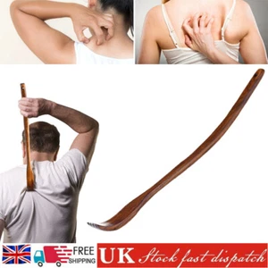 Pratical Convenient Anti Itching Wooden Back Scratcher Extended Curved Handle - Picture 1 of 10