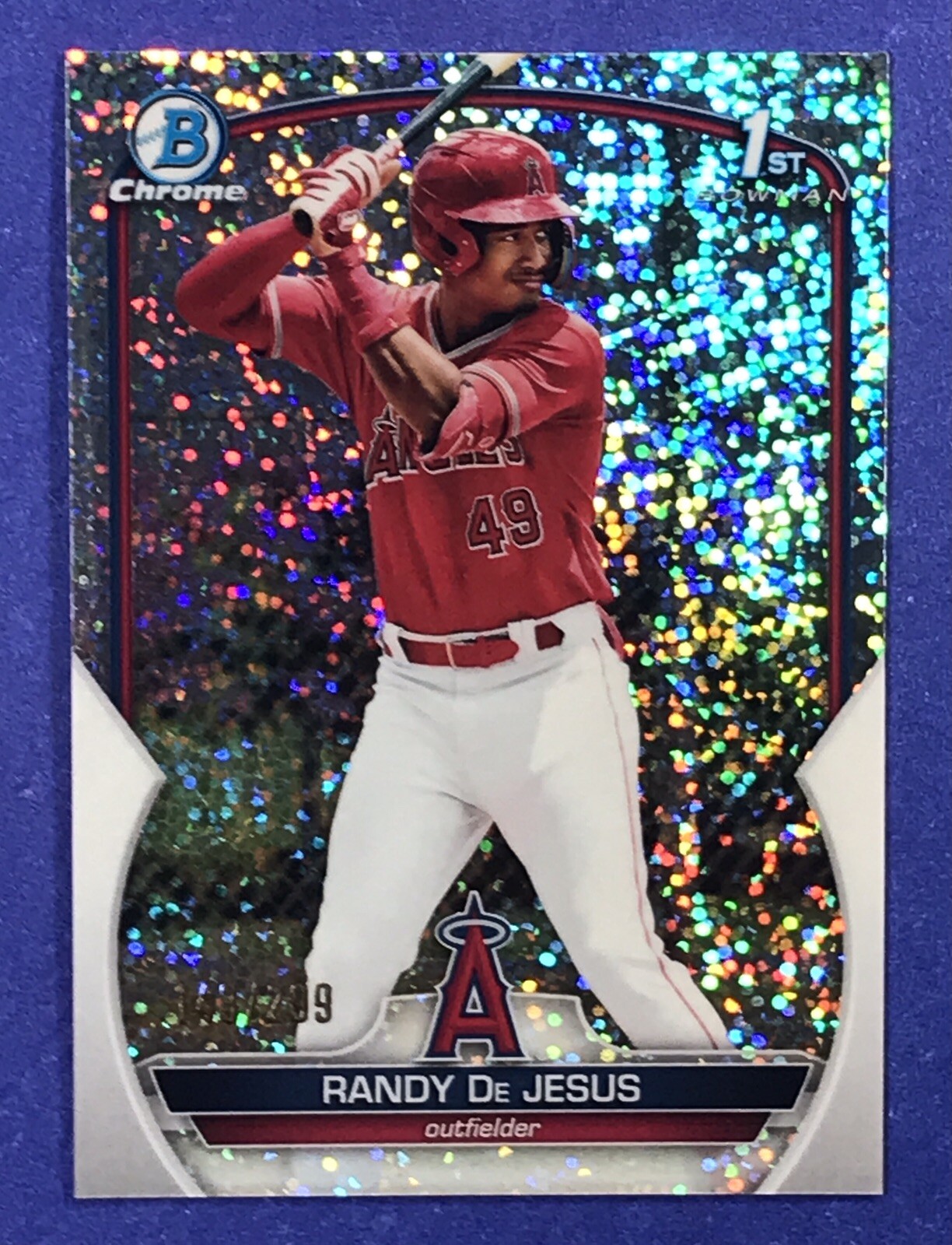 Randy De Jesus - 2023 1st Bowman Chrome Prospect Speckle Refractor /299 #BCP-19
