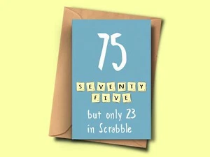 Tarjeta Divertida para 75 Cumpleaños Stepmum Padre Tía Stepdad Abuelo Abuela - Imagen 1 de 1