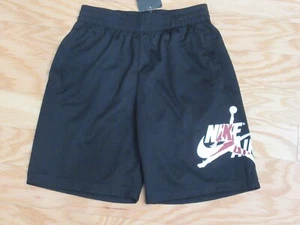Nike Air Jordan Jumpman Logo Basketball Boys Athletic Shorts Black 8 - Picture 1 of 3