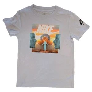 NWT Nike Air Gray Festival Graphic T-Shirt Sz 6 - Picture 1 of 3