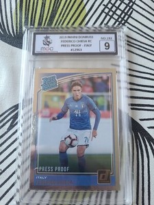 2018/19 Rated Rookie - SILVER Press Proof - Federico Chiesa #192 MCG 9 Mint