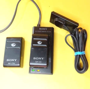 SONY NP-77H NP-55 DK-80 AC-V30 BATTERIE ADAPTATEUR SECTEUR CHARGEUR POUR CAMÉSCOPE - Photo 1 sur 7