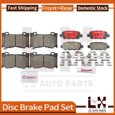 Pastilla de freno delantera trasera Brembo 8 para Infiniti G37 2009-2013 2014-2015 Infiniti Q60 Foto 1 de 4