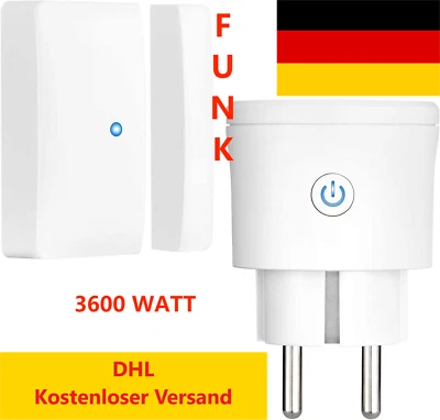 Funk Abluftseuerung Fensterkontakt Funksteckdose Dunstabzugshaube Schalter Ofen - Bild 1 von 4