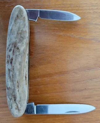 Navaja de bolsillo Inox Stag Horn Solingen Alemania Foto 1 de 4