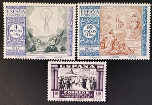 Edifil 898 901 902 MNH España 1940 Virgen del Pilar Zaragoza Ejemplares Nuevos - Imagen 1 de 1
