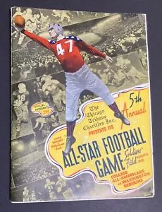 1938 All-Star Football Game Program College All-Americans vs. Redskins VG - Picture 1 of 5