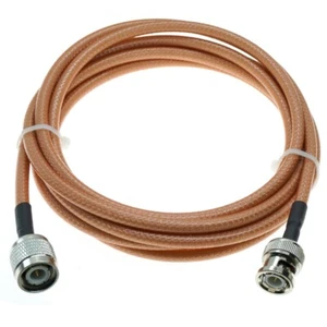 RG142 BNC Male to TNC Male Plug crimp Connector Lot RF Coax Pigtail Jumper Cable - Picture 1 of 2