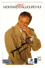 Yves Montand Signed Postcard Photo / Autographed French Actor