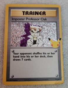 Pokémon  Trainer Imposter Professor Oak Card Holo
