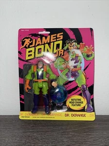 1991 Hasbro James Bond Jr Dr. Derange versiegelt neu auf Karte - Bild 1 von 11