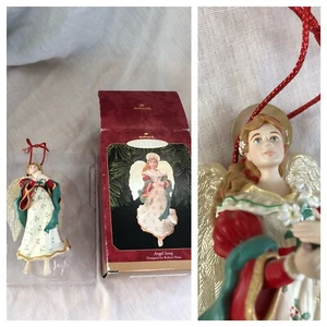 Vintage 1999 Hallmark Keepsake adorno de Navidad Angel Song Robert Haas 5" - Imagen 1 de 12