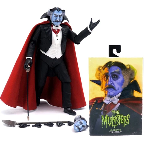 NECA 7'' Rob Zombo's Count The Munsters Retro Clothed Action Figure Doll Boxed Cover
