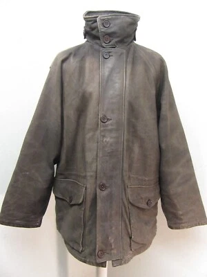 VINTAGE CHEVIGNON LEATHER FIELD JACKET SIZE L + XL, BIG, TALL 2.7kg QUALITY - Image 1 of 4