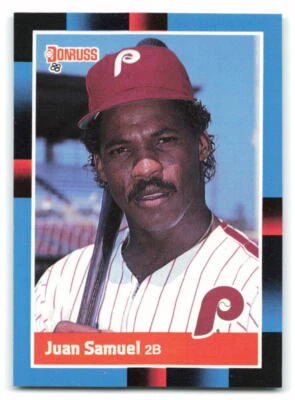 Juan Samuel 1988 Donruss BASEBALL #288 Philadelphia Phillies - Image 1 of 2