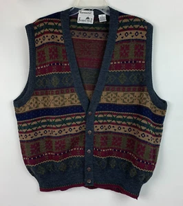 Chaleco de punto Florence cuello en V botones azul marino/marrón/verde talla múltiple XL - Imagen 1 de 6