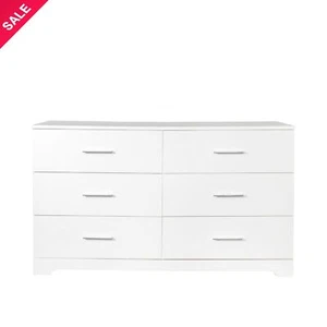 6-Drawer Modern Double Dresser Wide Chest with Handels for Bedroom Home Entryway - Picture 1 of 7