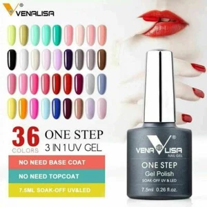 Esmalte de uñas Venalisa ONE STEP 3 en 1 UV LED LARGA DURACIÓN Sin necesidad de base capa superior - Imagen 1 de 42