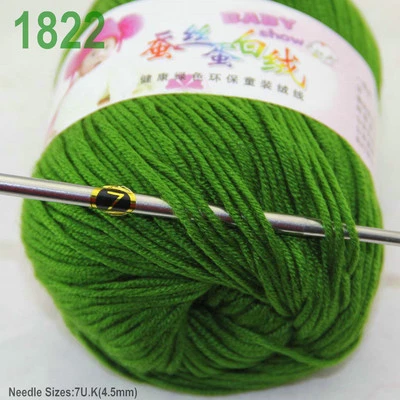 Sale Children soft warm 1ballx50g DK Baby Cashmere Silk Wool hand knitting Yarn - Image 1 of 4