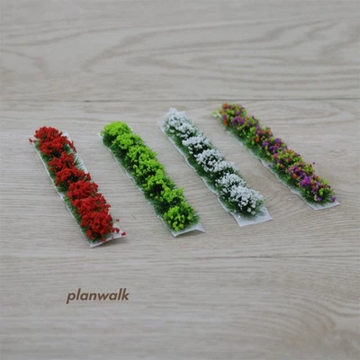 Miniature Garden Flowers HO/OO Scale Multicolor Clusters Plants Model Scenery - Image 1 of 4