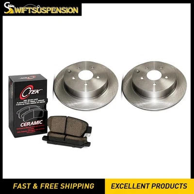 Juego de pastillas de freno de disco trasero C-Tek rotor de freno de disco 3 piezas para BMW 320i 1994-1995 Foto 1 de 4