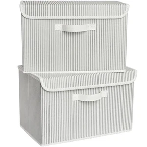 Fabric Storage Boxes, Large Storage Bins with Lids, Toy Storage Organizer, Cl... - Picture 1 of 9