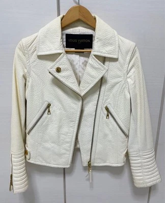 Louisvuitton Louis Vuitton Riders Outerwear White Leather - Image 1 of 4