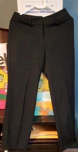 Size 2P LOFT Original Black Dress Trouser Pants - Picture 1 of 5