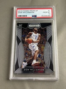 2019-20 Panini Prizm DP Zion Williamson Pelikane Duke Rookie PSA Edelstein neuwertig 10 - Bild 1 von 2
