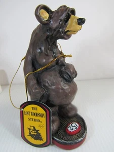 "BEARY SCHWANGER" Figur von Rick Rowley The Lost Woodsman Studio Resin BÄR NEU - Bild 1 von 9