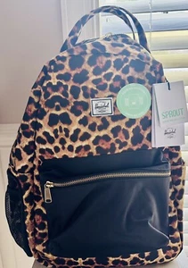 Herschel Supply Co Nova Sprout Diaper Backpack Leopard 13” Laptop Bag W/changing - Picture 1 of 2