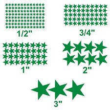 Star stickers! Pick your size and color! Permanent outdoor glossy vinyl decals.