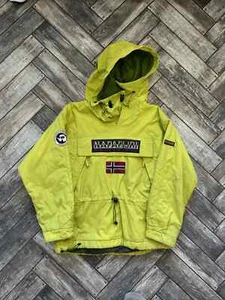Napapijri Rainforest Kids Anorak Skidoo Jacket Coat Greed Size 10Y - Picture 1 of 14