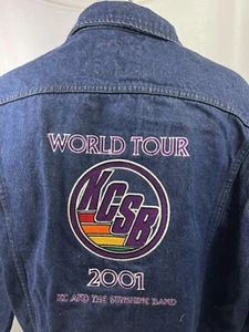 K.C. and The Sunshine Band WORLD TOUR 2001 Denim Jacket Embroidered XL - Picture 1 of 5