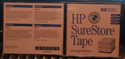 Genuine Vintage Surestore Tape Drive Software Disc W Manual 1996 C1529-10141 - Image 1 of 2