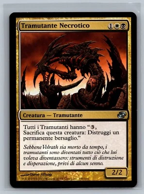 Magic The Gathering ITALIAN Planar Chaos Necrotic Sliver #159/165 MTG TCG CCG - Image 1 of 2