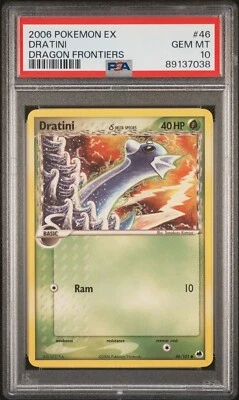 2006 Pokemon EX Dragon Frontiers Dratini Delta Species #46/101 PSA 10 GEM MINT - Image 1 of 2