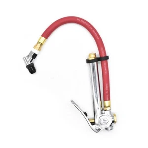 Medium Duty Inflator 10-90 PSI w/ 12? Red Rubber Hose Whipend & Chuck - TF3135 - Bild 1 von 5