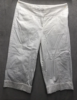 Metrostyle Capri брюки 14P белый широкая нога манжеты все белый вечеринки лодка пляж - Изображение 1 из 4