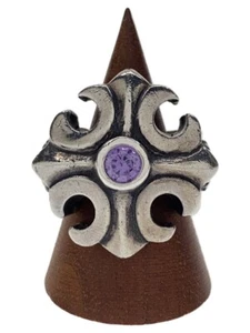 Anello Croce King Baby SV925 Argento US8,25 USATO 202505Y - Foto 1 di 5