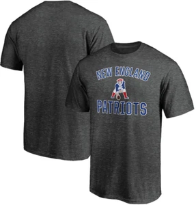 New England Patriots Fanatics Charcoal Victory Arch Short Sleeve T-Shirt - Picture 1 of 6