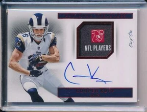 Cooper Kupp 2017 National Treasures RC RPA  NFL Players Logo Patch Auto 1/1 - Picture 1 of 2